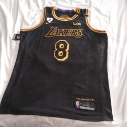 NEW! Kobe Bryant "Black Mamba" 8/24 Snakeskin Legacy Jersey w/ GiGi Patch Size 52 XL