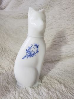 Vtg Avon cologne bottle Cat Almost Full