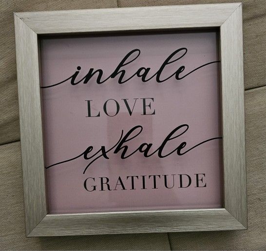 Framed Inspirational Art Decor