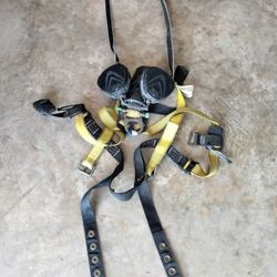 Body Harness With Retractable Lanyards 