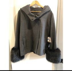 NWT Laundry by Shelli Segal Coat, Removable Cuffs