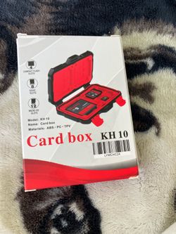 Card box for SD cards