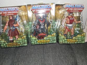 HE-MAN ACTION FIGURES ALL 3 BRAND NEW FOR $80.00