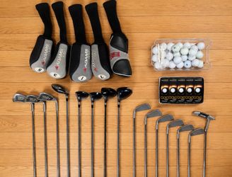 Adams Golf & Ping Zing 2 Complete 16-Club Golf Set w/ Bag, Balls & 5 Headcovers
