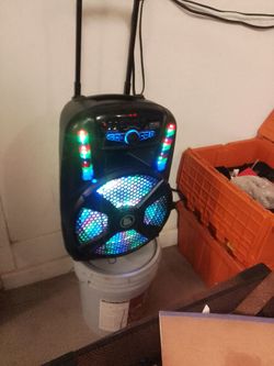 800w Portable rolling handle Party Speaker with LED Lights