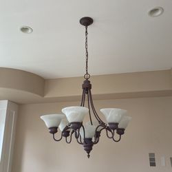 Copper Patina Chandelier