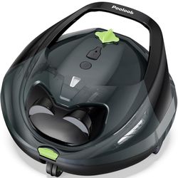 Pooloob PF1 Cordless Pool Vacuum Cleaner Robot: 150 Min Runtime, Triple Layer Filtration, Floor Only Cleaning for Above/In Ground Pools up to 1345 Sq.