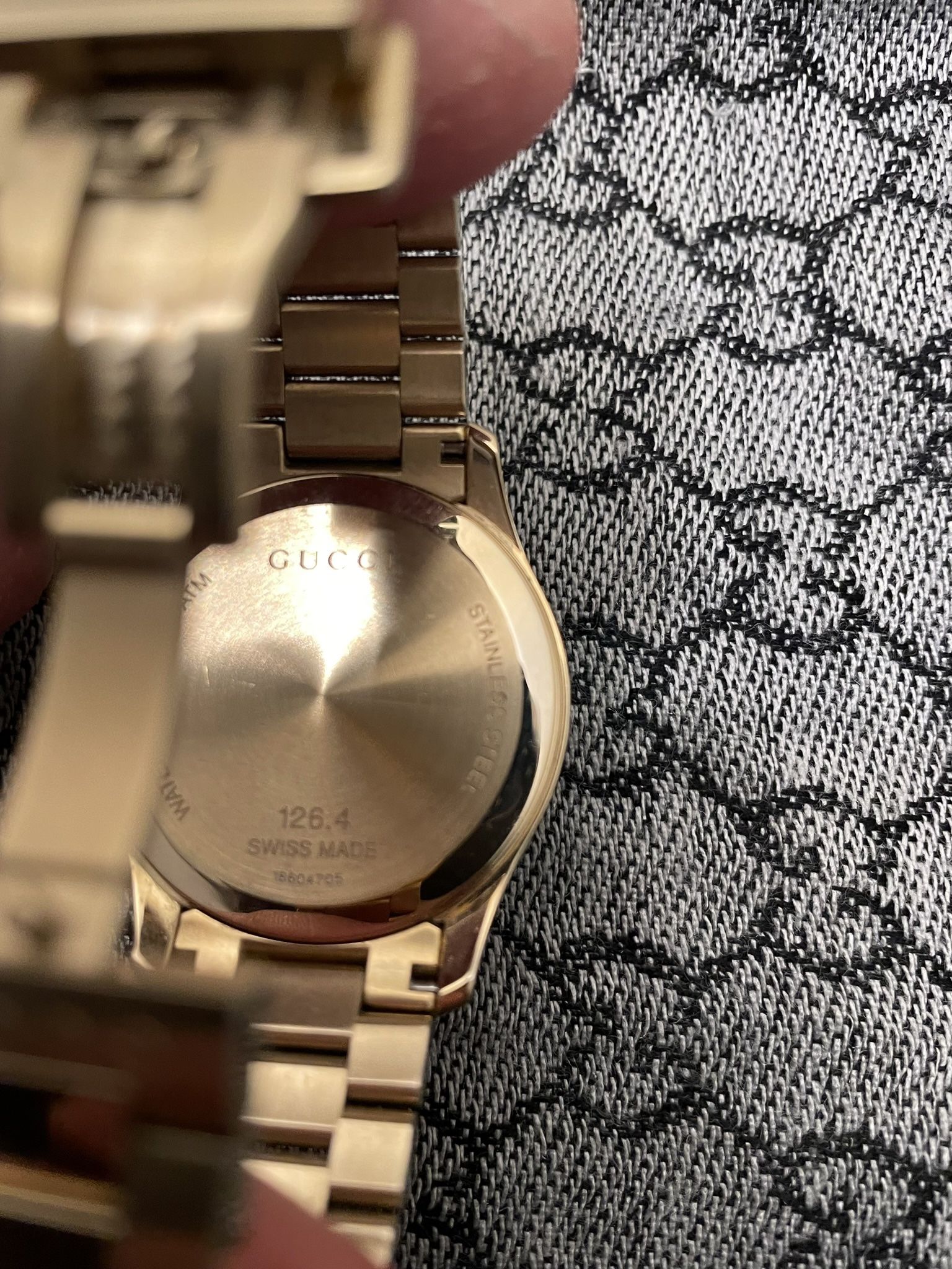 Gucci Ya126461 Yellow Gold Dial Stainless Steel