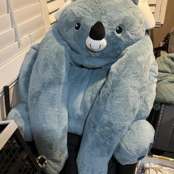 weighted koala plush hugger 