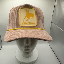 HOMME FEMME HOMME FEMME DOBERMAN CORDUROY HAT 