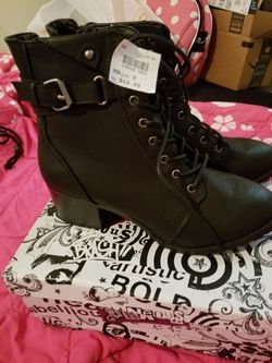 Brash Black Boots. Brand New Never Worn.Size 9. With Box & Tag