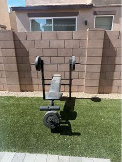 Bench press set up
