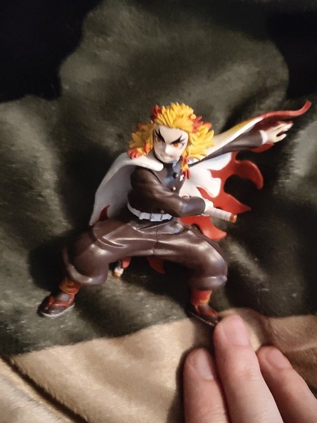 Demon slayer anime flame hashira great posing mini figure