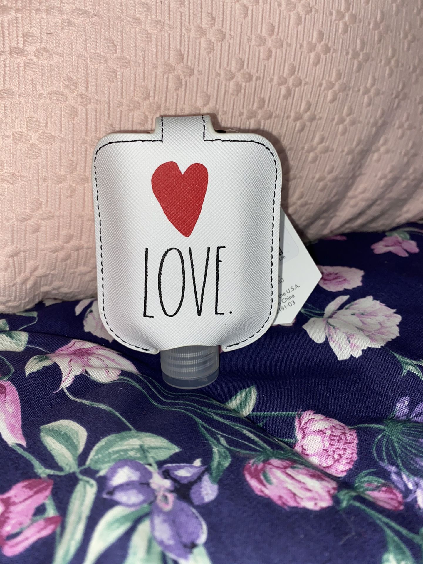 Rae Dunn Love hand sanitizer holder