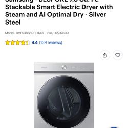 Samsung Electric Dryer - Brand New In Package