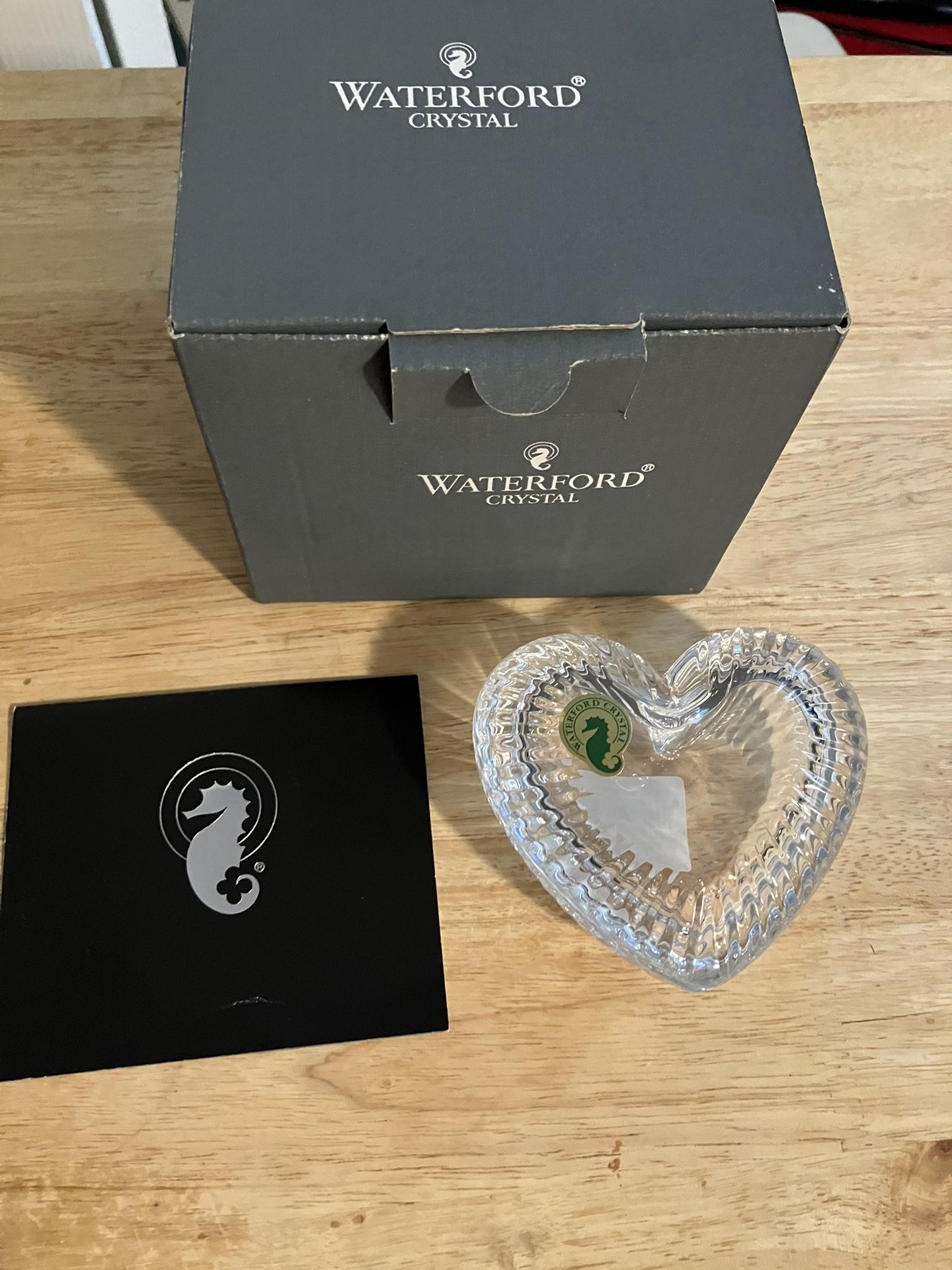 Waterford Crystal Heart Jewelry Container With Lid