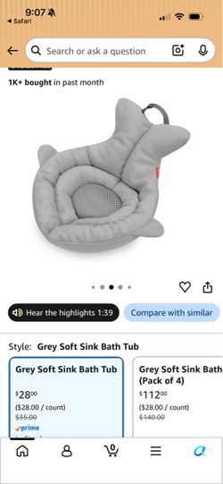 Baby sink bather