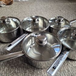 New Stainless Steel Cookware Set 