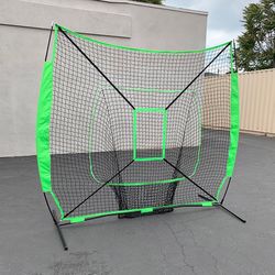 (New) $55 Baseball, Softball 7x7 FT Practice Net with Strike Zone and Portable Carry Bag