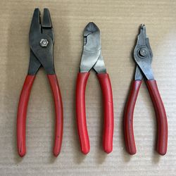 Snap-On Pliers Set Of 3