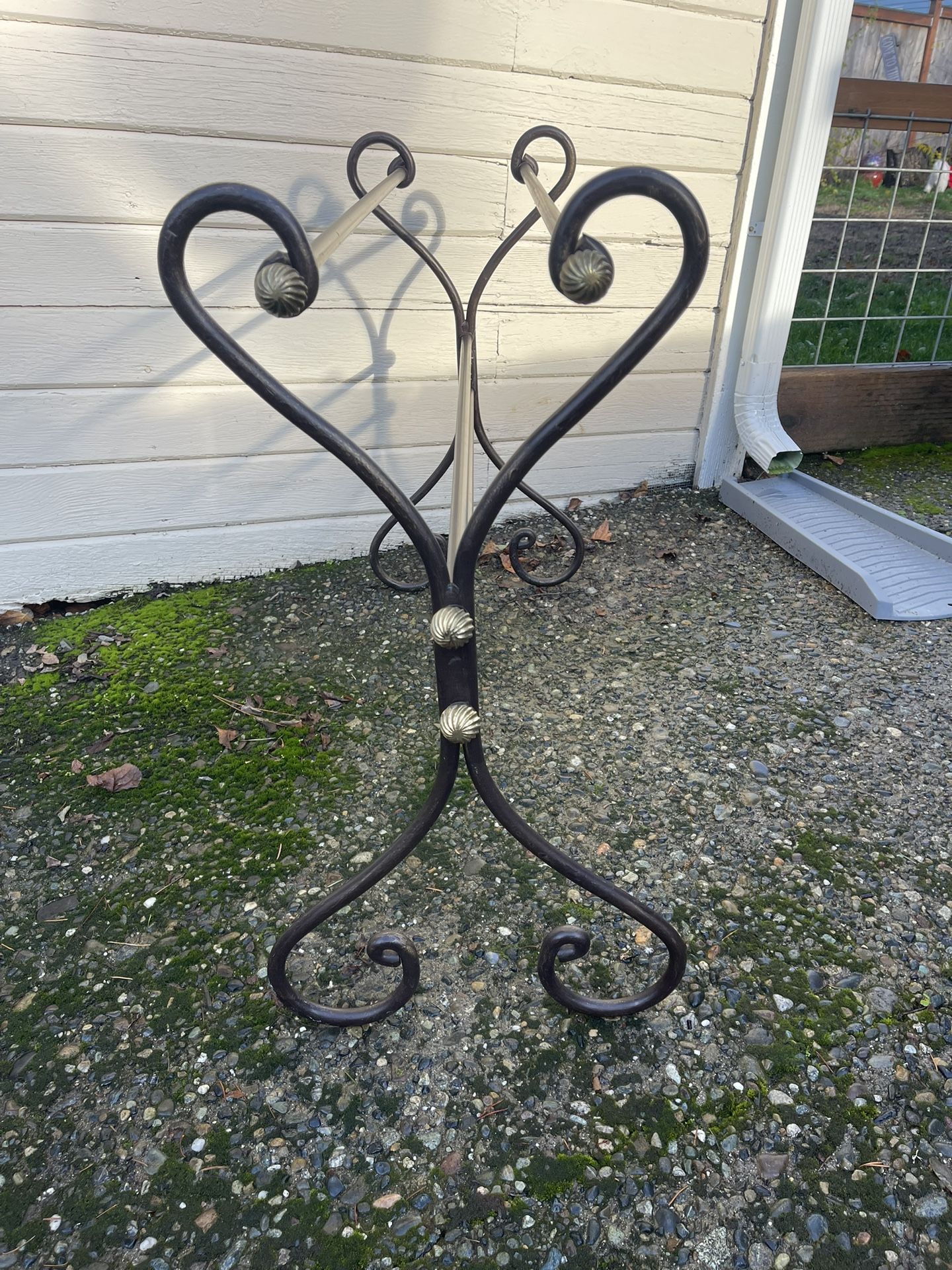 Glass And Wire Side Table