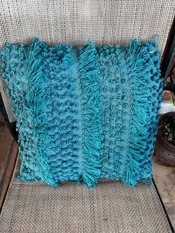 Teal blue Pillow