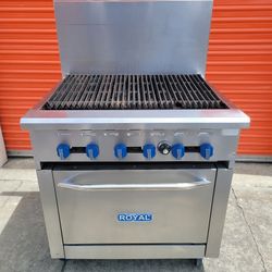 Royal Commercial Grill Oven Gas Industrial Kitchen Stainless Steel 