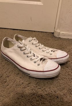 White Converse 10.5 Mens