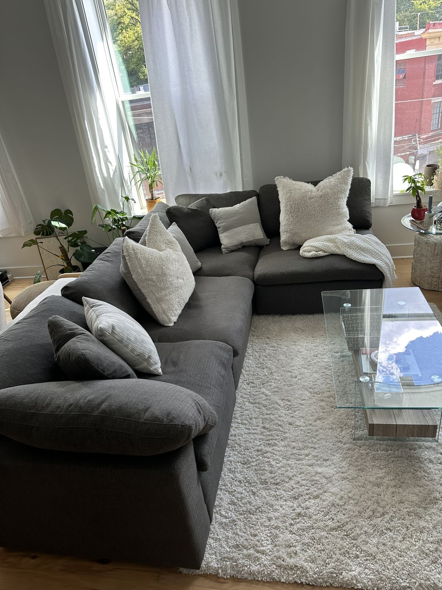 Large Grey Modular Sectional 