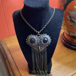  Jewelry Pendant Owl Eye Black With Necklace 