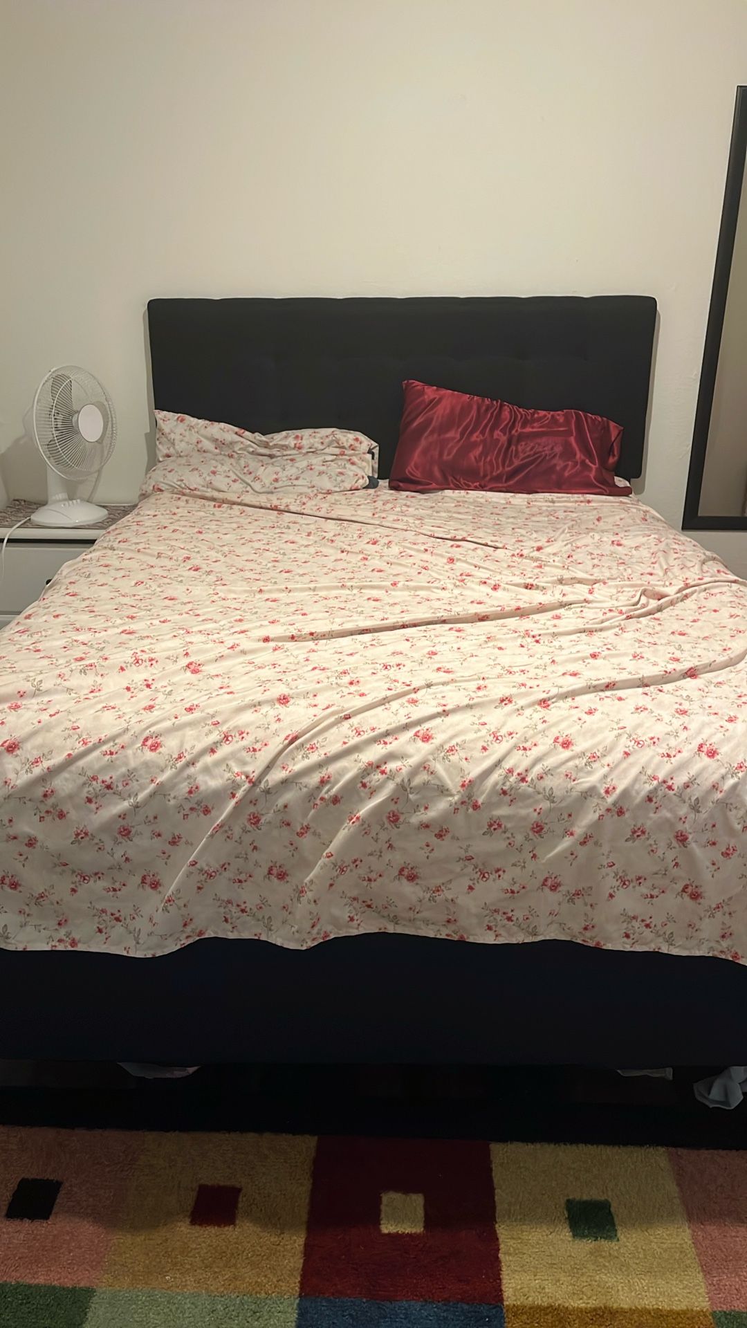 Queen Mattress + Bed Frame – Great Condition!