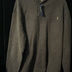 New Polo Ralph Lauren  Brown Sweater Size Large Tall