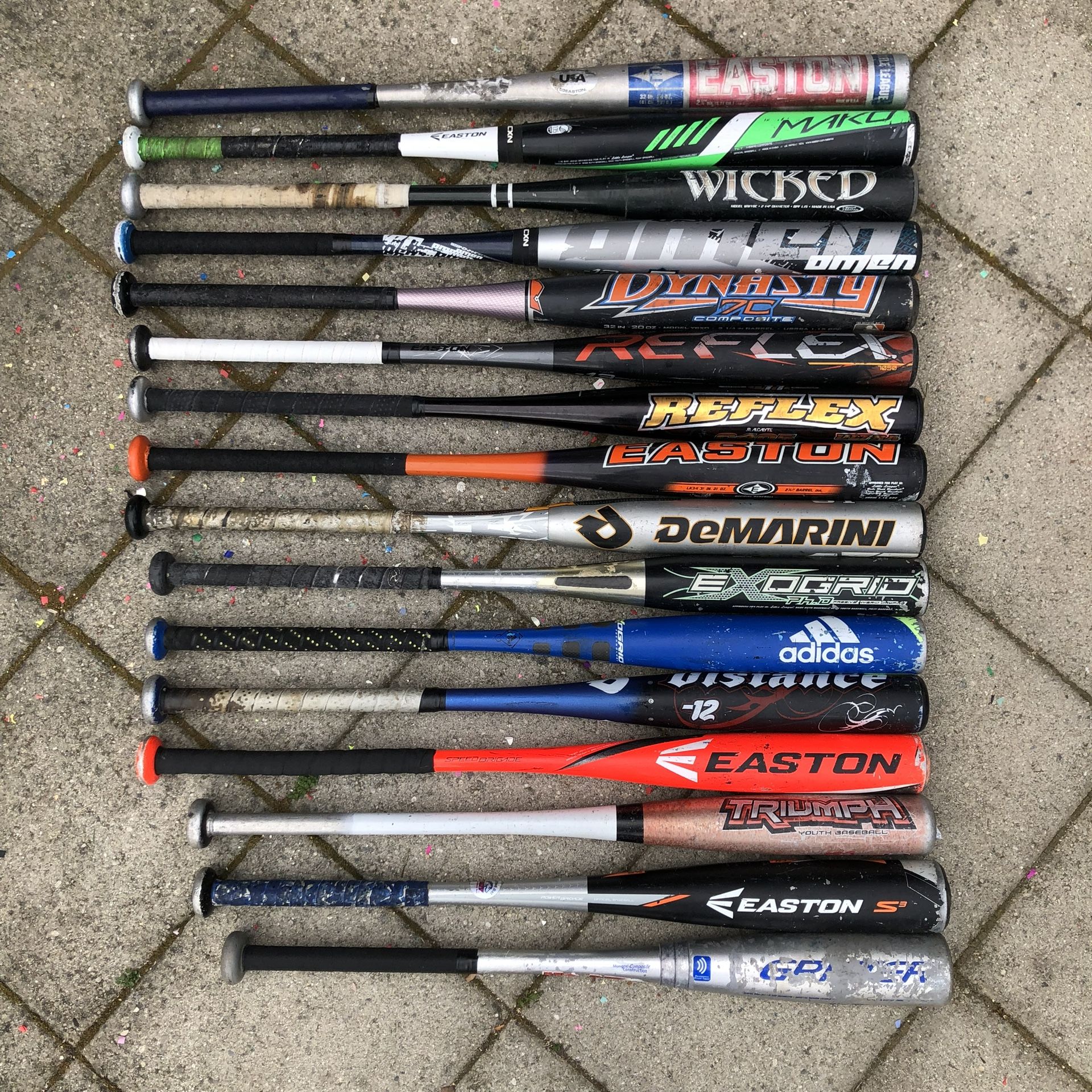 Baseball Bats Selling All 16 Bats For $80 Firm . Have More Baseball And Softball Equipment Available