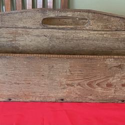 Antique Primitive Solid Wood Large Heavy Box See More Pictures 