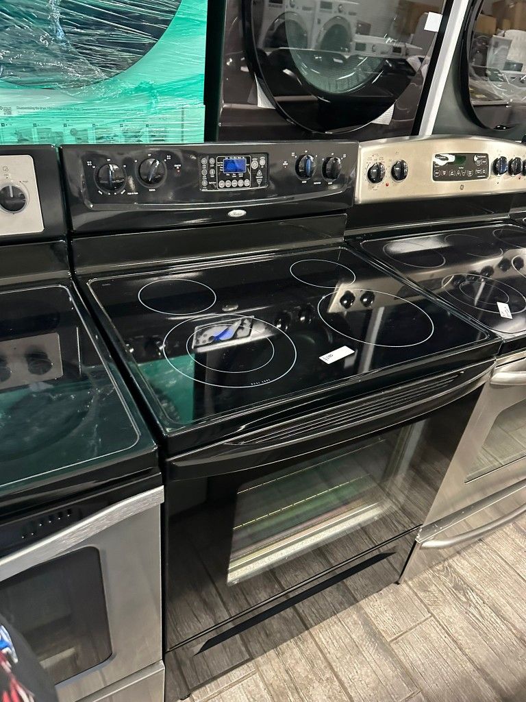 Whirlpool black electric stove