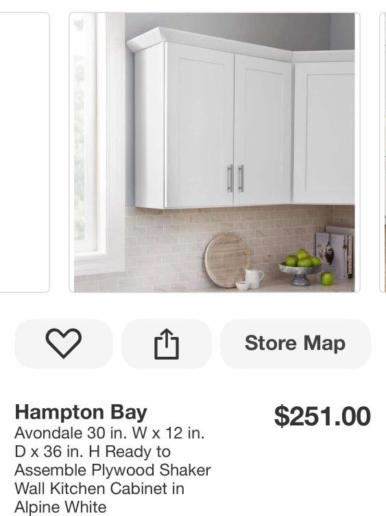 New Kitchen Cabinet In Box 30x36