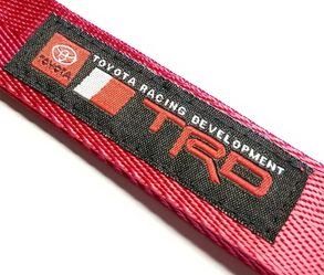 BRAND NEW JDM TRD Red Wrist Racing Keychain Metal key Ring Hook Strap Lanyard Universal