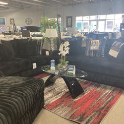 4TH OF JULY SALE🚨‼️ Black Sofa Loveseat🖤✨ $2,499