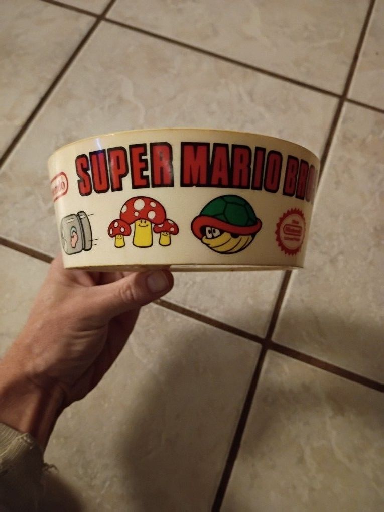 Vintage Super Mario Cereal Bowl