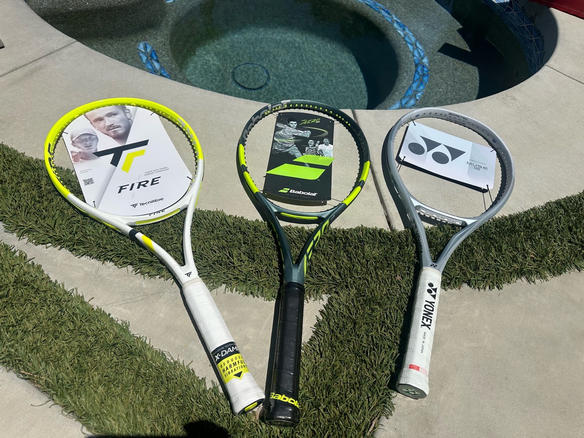 Tennis Racquet Bundle – Brand New Tecnifibre, Babolat & Yonex Performance Frames – Agoura Hills