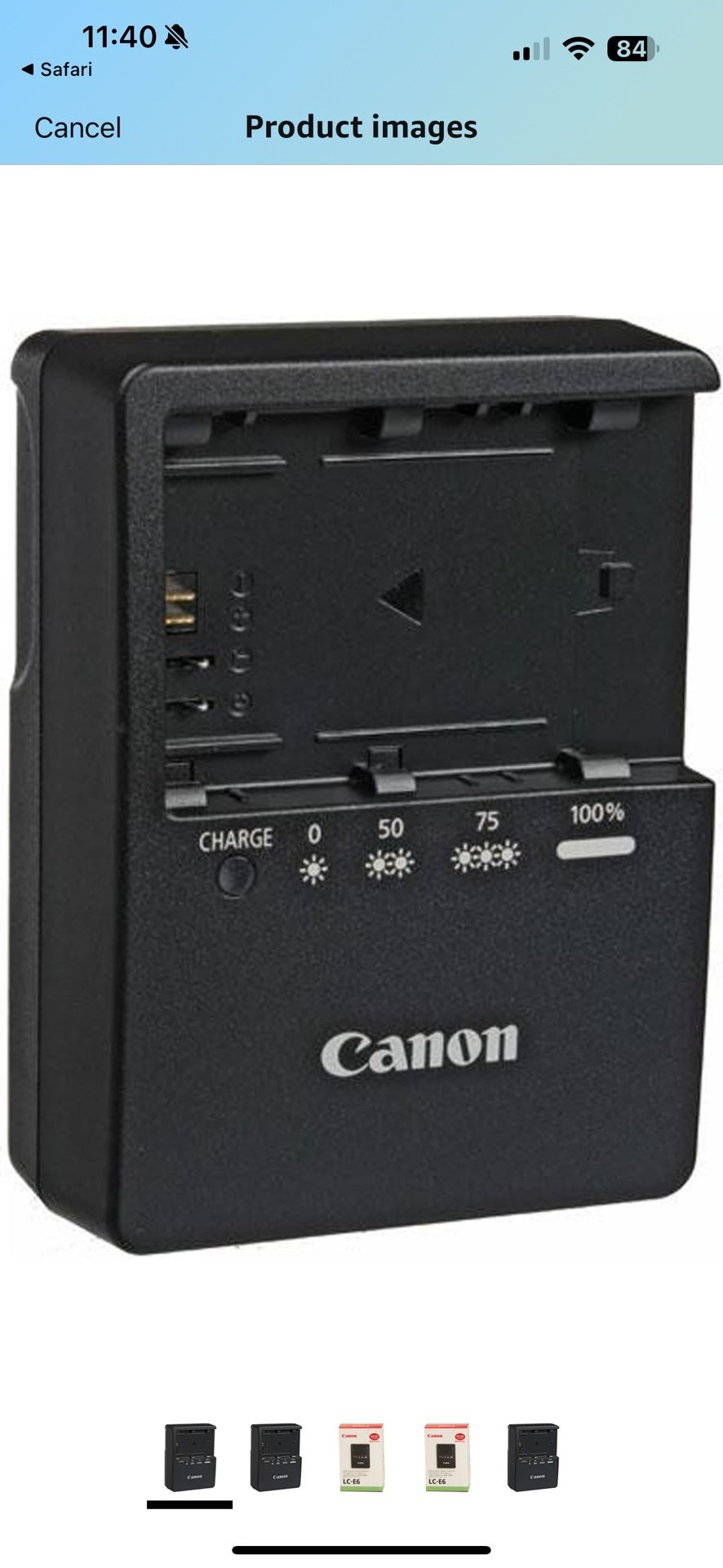 Canon Battery Charger LC-E6