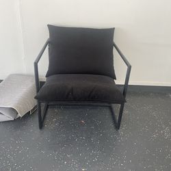 Oversized black chair