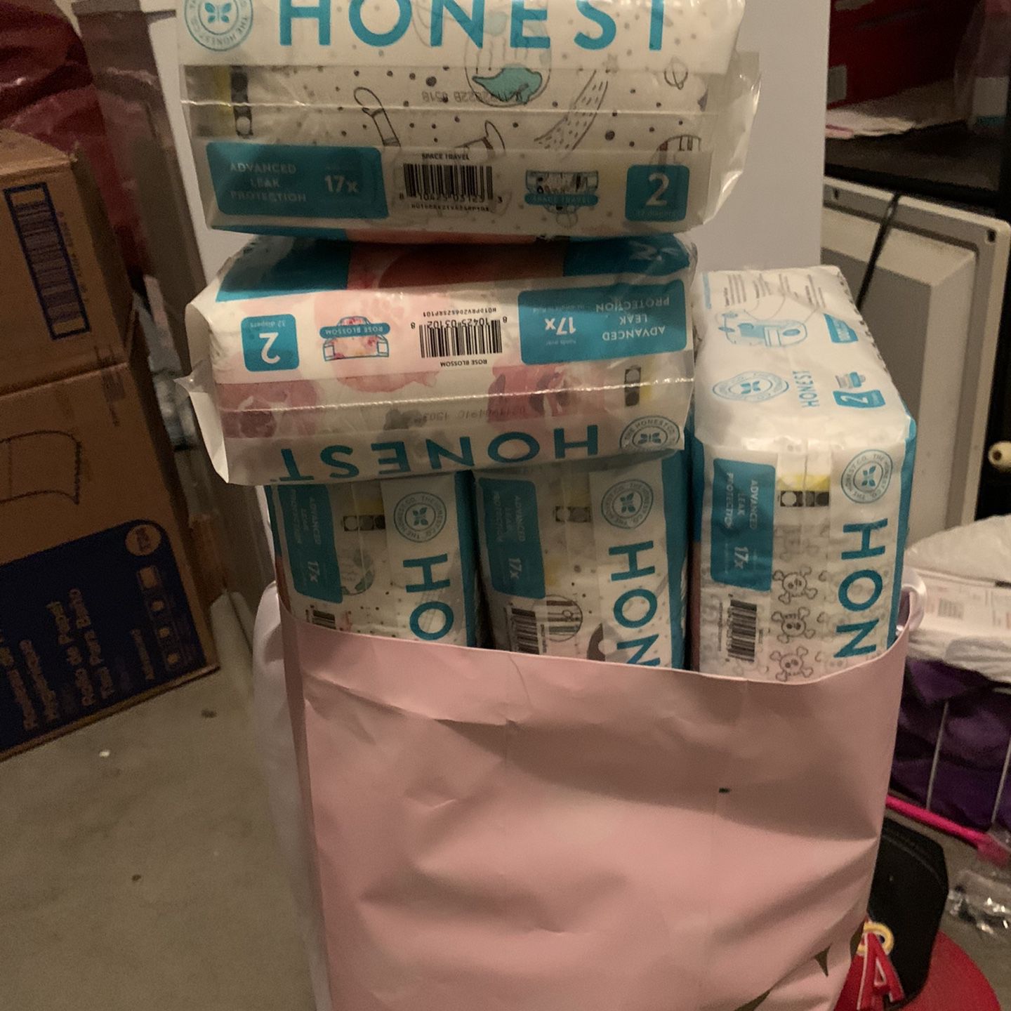Diapers Size 1, 2 and some 3