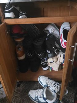 Lots of shoes for sale mainly from 8 and up hit me up if interested in any or all lost most of boxes in a storage unit