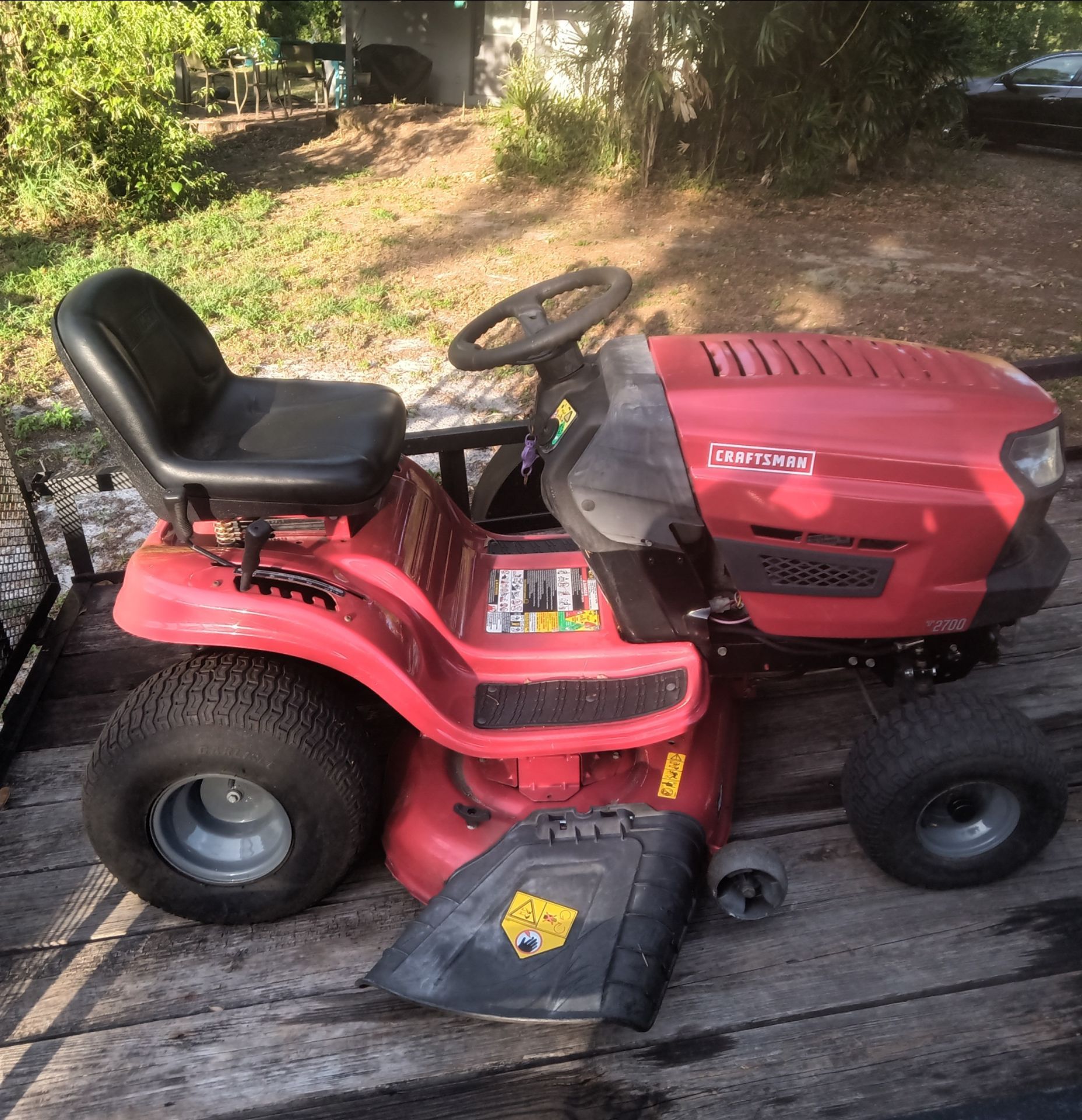 craftsman T 2700 46" 19 h/p riding lawn mower