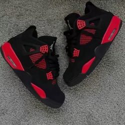 Jordan 4 Retro Red And Black. Size 11