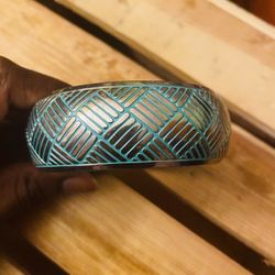 Silver and Blue bracelet 