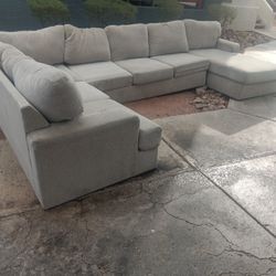 4 Piece Sectional Gray Sofa Couch-DELIVERY AVAILABLE