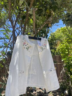 Mini Boden White Shirt For Girl 11-12 Years Cotton 100%