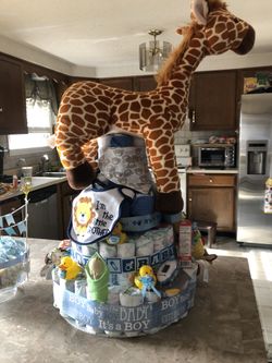 Diaper cakes/ chocolate pops/ party favors